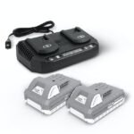 Snow + Sun Joe 24V Bundle W/ (2) 2.0-Ah Batts and Dual Quick Charger (Open Box)