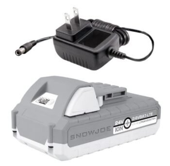 Restored Snow Joe + Sun Joe 2.0Ah Battery & Charger | CERTIFIED AUTHENTIC iON+ 24VBAT-LTE & Charger Combo Pack | EcoSharp LITE Lithium-Ion Battery | 24 Volt | 2.0 Ah (Refurbished)
