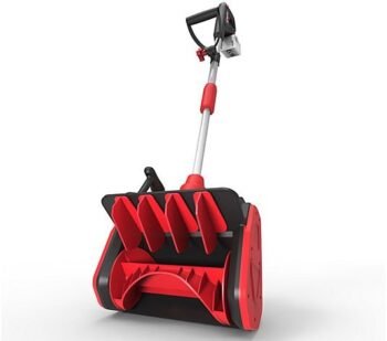 Restored Snow Joe 24V-SS13.5-XR-RED | IONMAX Cordless Snow Shovel Kit | 24-Volt* | 13.5 Inch | W/ 5.0-Ah Battery and Charger | Directional Control (Refurbished)
