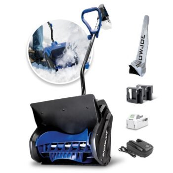 Restored Snow Joe 24V-SS13-MAX Battery Snow Shovel Kit | 13 Inch | Includes 4Ah Battery, Quick Charger, Battery Holder, & Cover (Refurbished)