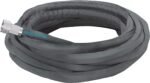 Restored Aqua Joe AJFJH50-PRO Ultra Flexible Kink Free Fiberjacket Garden Hose | 50-Foot | Metal Fittings (Refurbished)