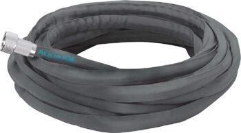 Restored Aqua Joe AJFJH50-PRO Ultra Flexible Kink Free Fiberjacket Garden Hose | 50-Foot | Metal Fittings (Refurbished)