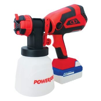 Restored Sun Joe 24V-PS1 24-Volt Amp Cordless HVLP Handheld Paint Sprayer, Kit (w/4.0-Ah Battery + Quick Charger) (Refurbished)