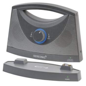 SEREONIC Portable Wireless TV Speakers | For Smart TV - Grey